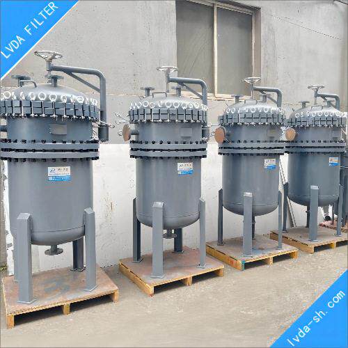 衬氟4袋式过滤器2袋6袋8袋12袋壳体碳钢内防腐衬四氟F40,PTFE