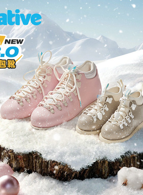 Native秋冬欧包靴马丁靴户外亲子徒步休闲鞋时尚潮酷