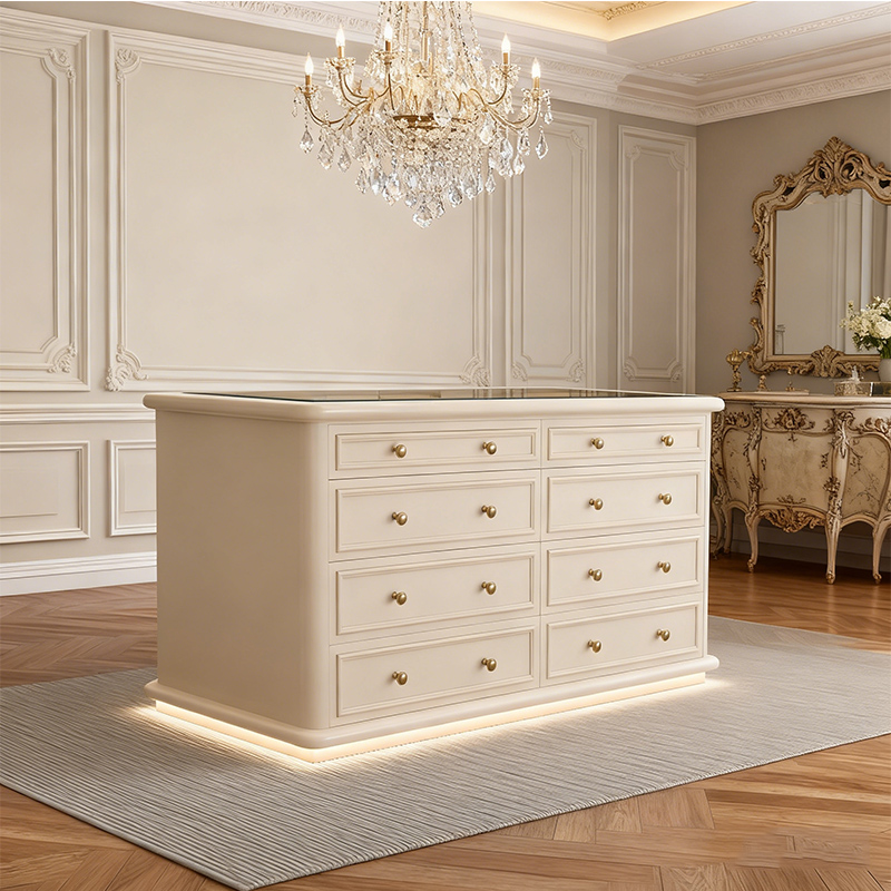 衣帽间中岛柜珠宝首饰柜