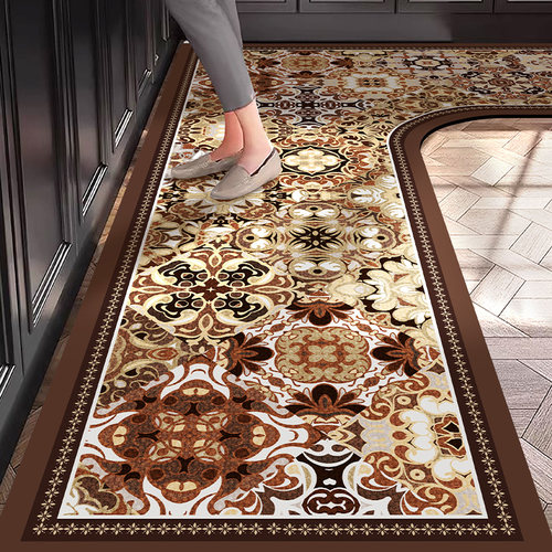 L型厨房专用地垫硅藻泥防滑防油吸水可擦免洗耐脏地毯家用脚垫子