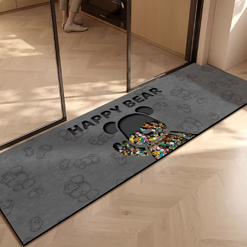 硅藻泥厨房门口地垫防滑防油