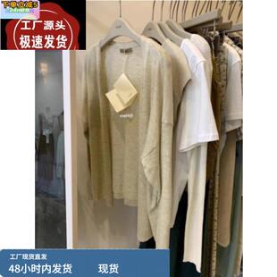 开春韩系穿搭针织开衫 外搭夏 外套女罩衫 高级感披肩冰丝空调防晒衫