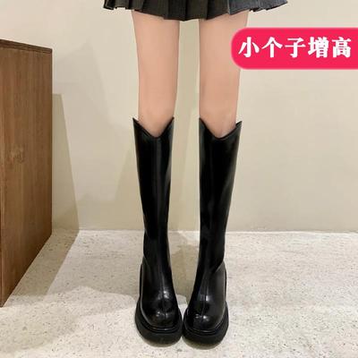 小码长筒靴313233小个子长靴150v口增高不过膝34码秋冬加绒女靴