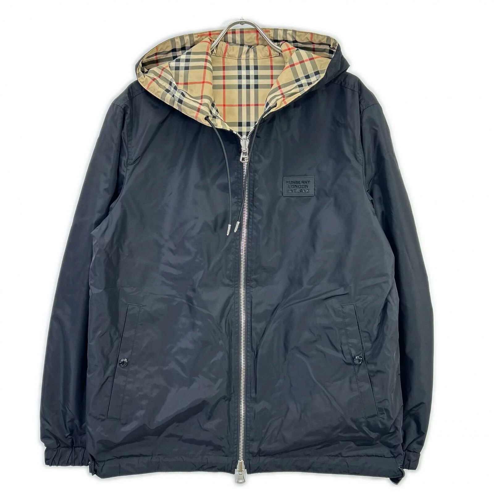 BURBERRY博柏利【A】经典Nova双面穿格纹连帽拉链夹克8027097 ​