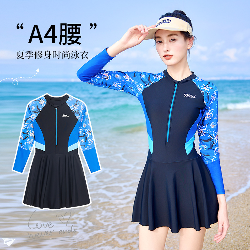 泳衣女2025新款连体遮肉显瘦微胖保守小胸运动高级感游泳馆专用夏