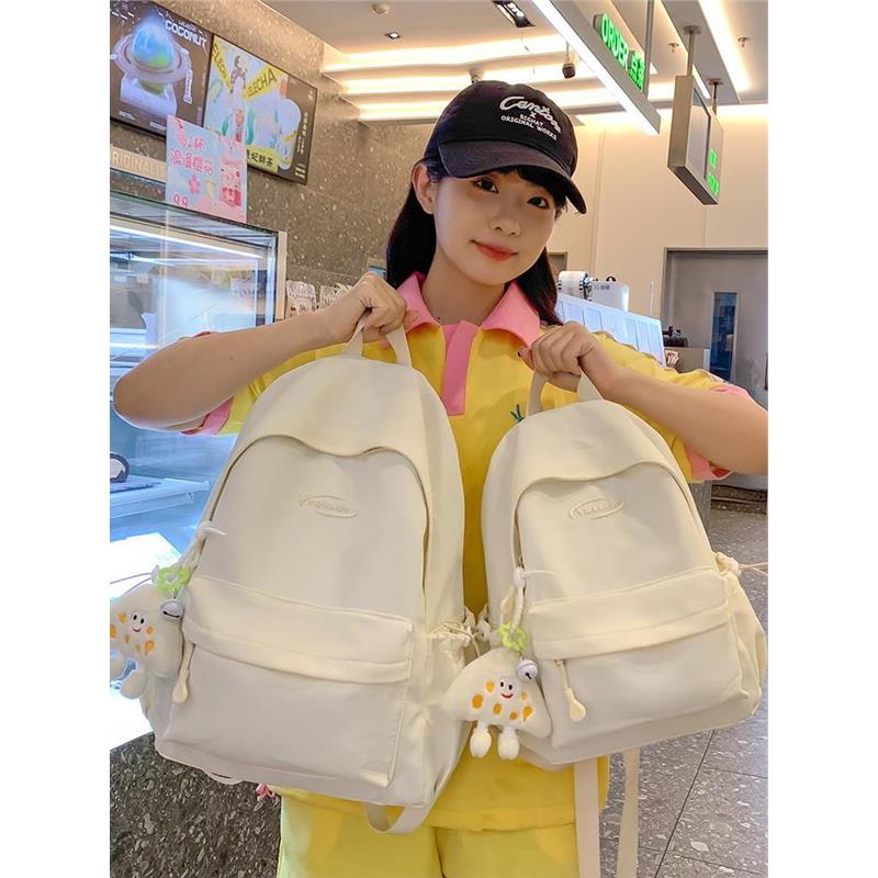 书包女大学生夏季纯色高颜值简约