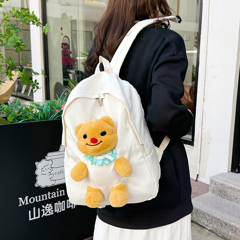 可爱玩偶小熊双肩包女2025新款