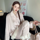 甜美风睡衣女法式 2025春秋新款 蝴蝶印花高级感家居服 蝴蝶幻影