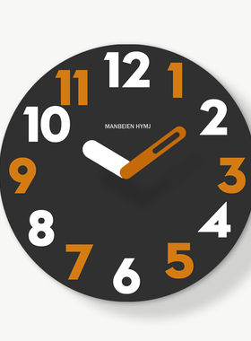 大数字钟表挂钟客厅2025新款家用免打孔现代简约网红创意挂墙时钟