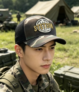 美式丛林斯坦森西部野外帽子新款美式复古棒球帽男女同款休闲帽