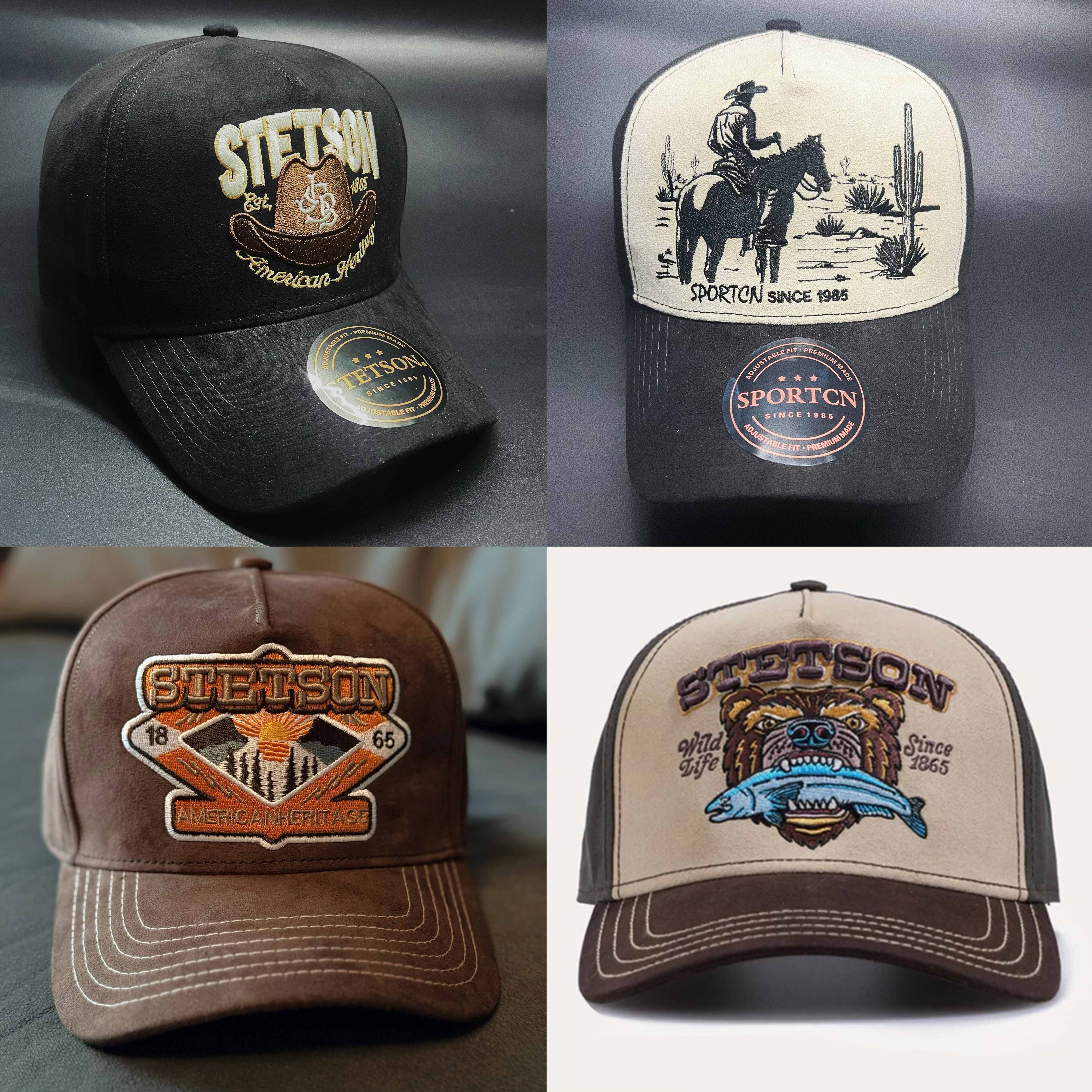 斯坦森秋冬季帽子男女同款棒球帽卡车司机帽户外运动加深加大帽子