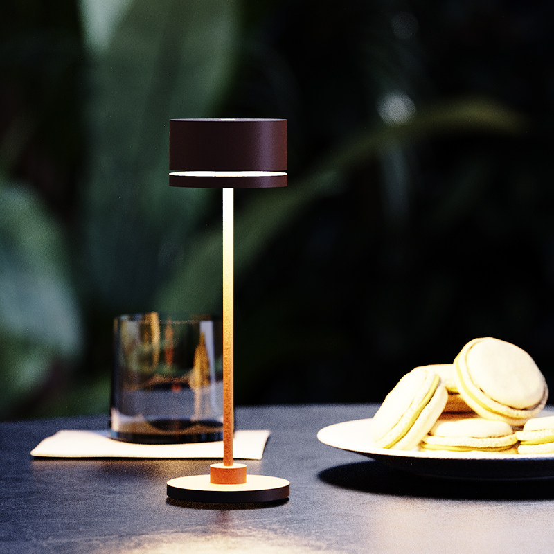 UBIQUA氛围台灯全铝装饰台灯酒吧餐厅客厅卧室书房触摸式充电台灯