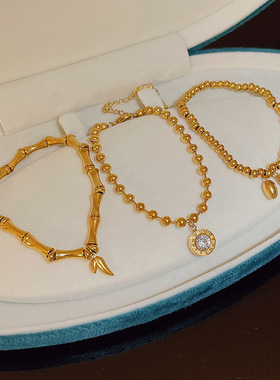 时尚钛钢手链女小众高级感轻奢不掉色手串气质网红简约百搭手饰品