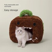 Hoopet多摩君联名猫窝封y闭式 新型猫 安全感窝睡窝帐篷幼猫冬季