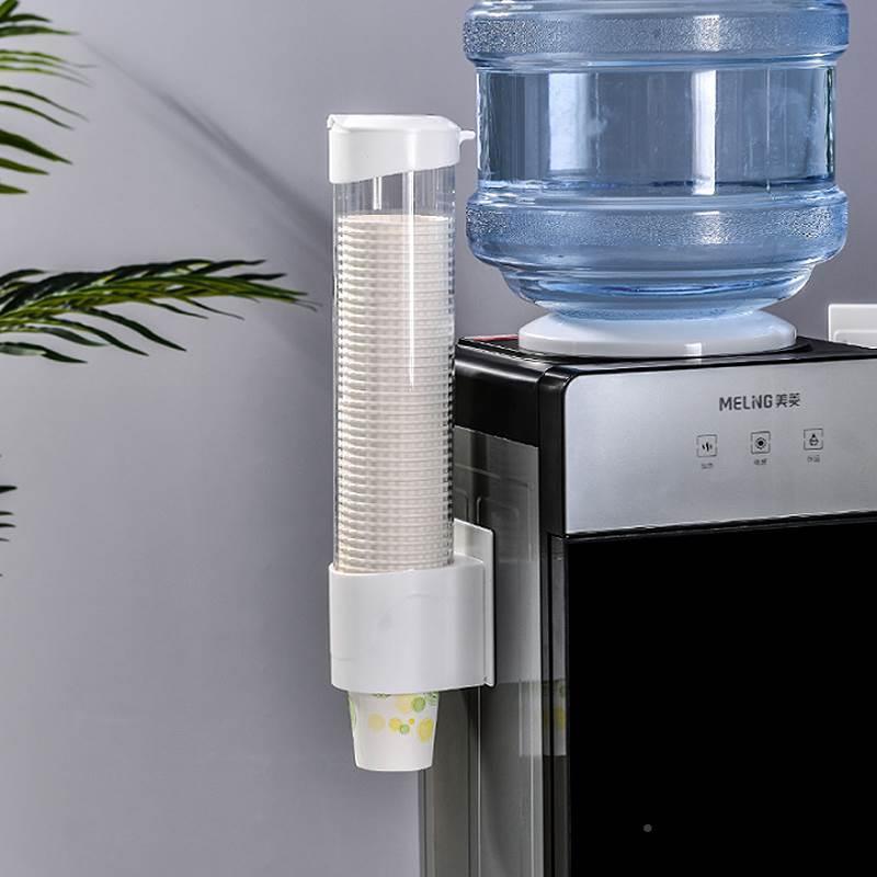 纸杯套筒桶盒杯托饮水机抽取式自动落一次性杯子架取杯器家用装倒