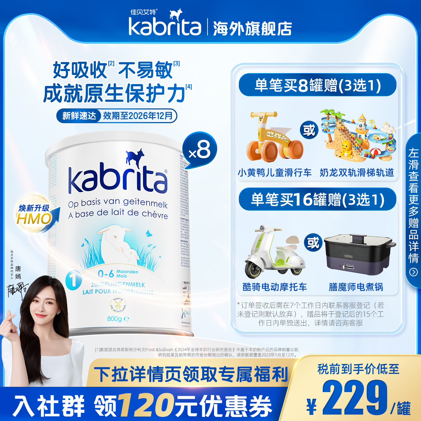 佳贝艾特荷兰版一段白金装羊奶粉