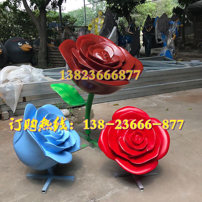 园林景观雕e塑玻璃钢花朵模型仿真植物草藤叶子树叶布景道具摆件