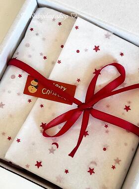 礼品包装纸印花鲜花束礼物礼盒雪梨纸大尺寸高级感教师圣诞节国庆