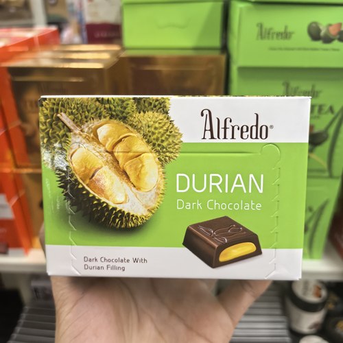 香港代购马来西亚Alfredo爱芙榴莲夹心巧克力薄荷草莓抹茶杏仁