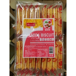 香港BIANDO铁尺苏打饼干540g芥末味梳打饼干早餐零食牛扎饼原料