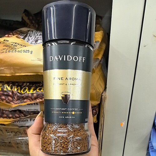 德国进口Davidoff大卫杜夫意式浓缩冷热双泡速溶纯咖啡罐装100g