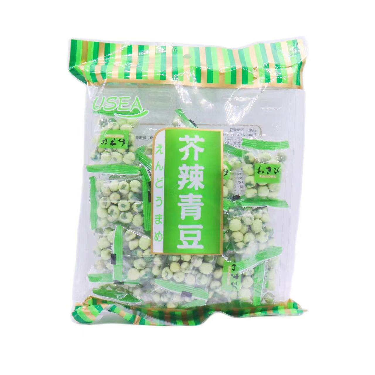 香港代购 芥辣青豆200g进口休闲坚果零食炒货香辣