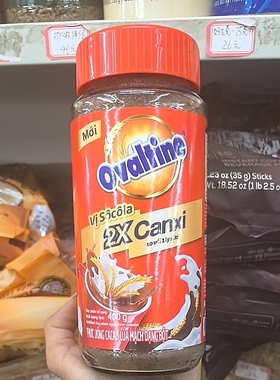 港版Ovaltine/阿华田玻璃瓶400克 冲饮品巧克力可可味粉冲饮品