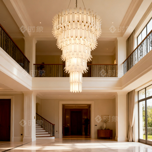 北欧轻奢复式 饰灯具 楼艺术大吊灯定制别墅客厅楼梯间展厅样板房装