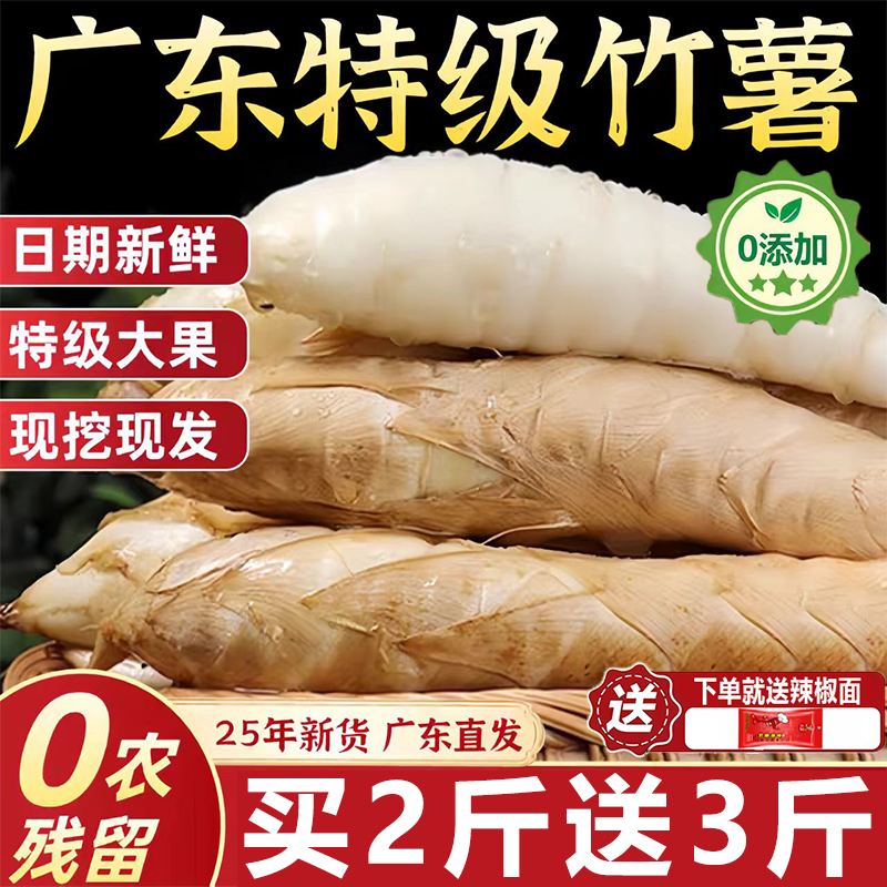 【新鲜现挖】新鲜特级脆嫩大竹薯