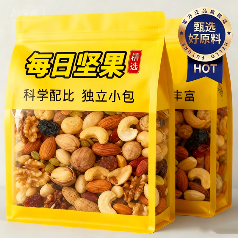 【无添加】每日坚果低脂独立包装