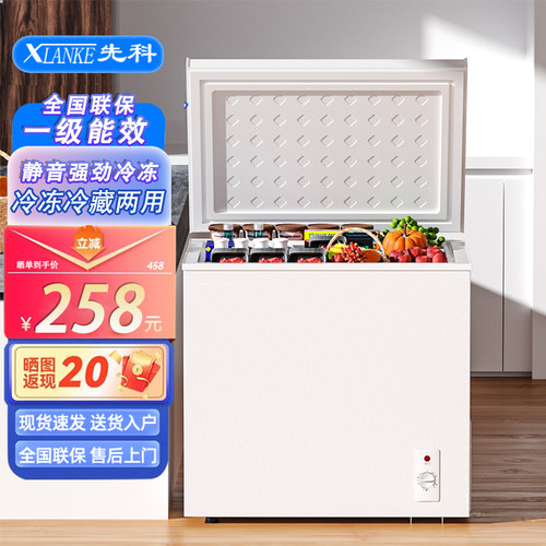 先科一级能效节能小冷柜冷藏冷冻