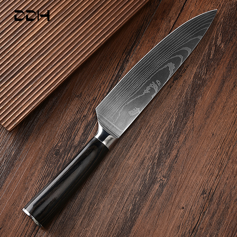 德国进口大马士革激光刀具家用