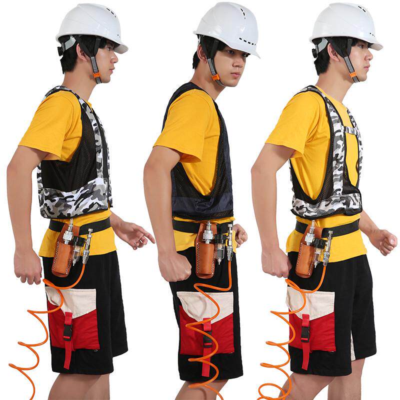 夏季电焊工人防暑降温工作衣服管背心涡流空调马甲男压缩空气制冷