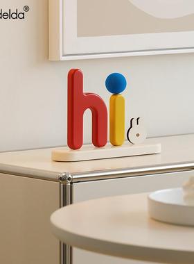 满得达奶油风家居入户玄关电视柜桌面装饰品前台摆件开业礼物新居