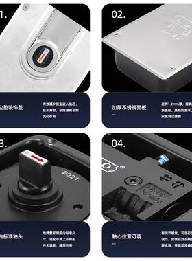 奥多AOD玻璃门地弹簧无框有框铝合金木门通用性上下夹玻璃门配件