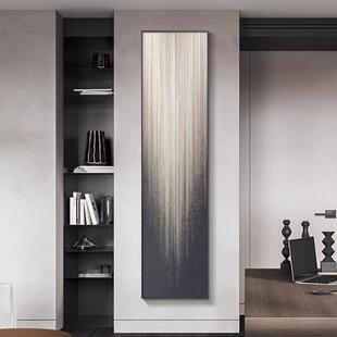 轻奢入户玄关装饰画抽象窄长条竖版走廊过道宾馆酒店细长墙壁挂画