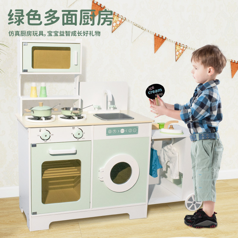 新款木质过家家玩具益智玩具生日惊喜多面亲子陪伴角色扮演男女孩