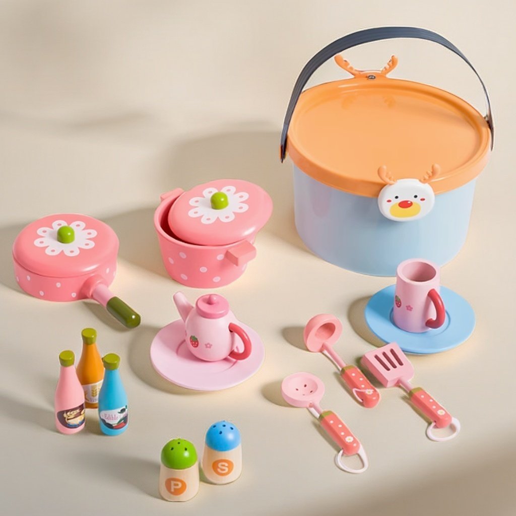 仿真厨房用品茶壶饭碗筷子盘子平底锅砧板套装儿童木质过家家玩具,玩具/童车/益智/积木/模型,过家家玩具,淘宝优惠券,粉丝福利购,淘宝优惠卷