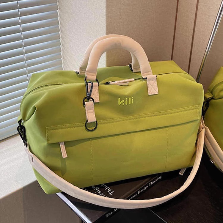 短途大容量行李袋干湿分离运动女单肩包轻便可套拉杆箱旅行登机包