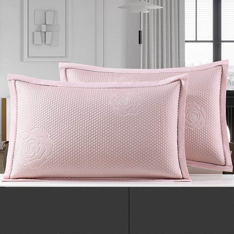 兰馨夏季凉席枕套一对装冰丝席枕头套 空调度枕套单人凉豆豆枕套