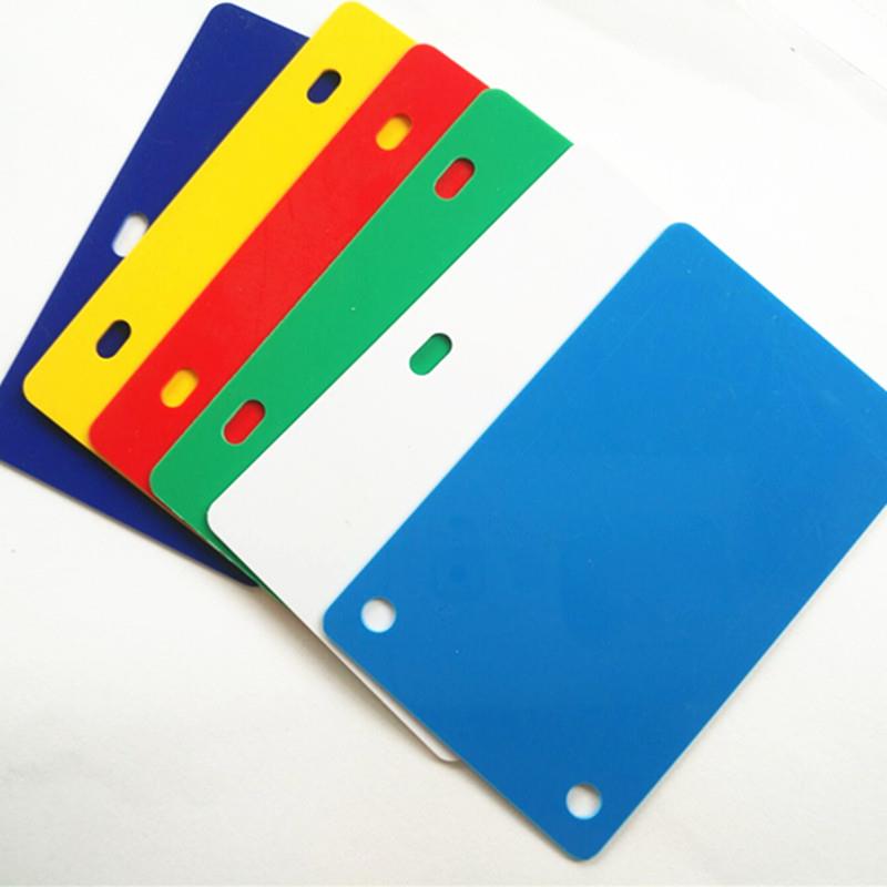 夜鹰54x86电缆光缆标牌防水PVC印刷标牌证卡空白免撕膜500个包邮