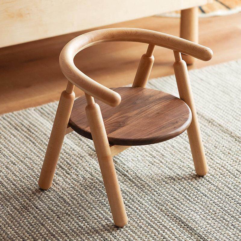 北欧全实木儿童椅家用靠背小凳子带软包婴幼儿圈圈椅枫木小板凳,住宅家具,儿童椅（原婴童）,淘宝优惠券,粉丝福利购,淘宝优惠卷