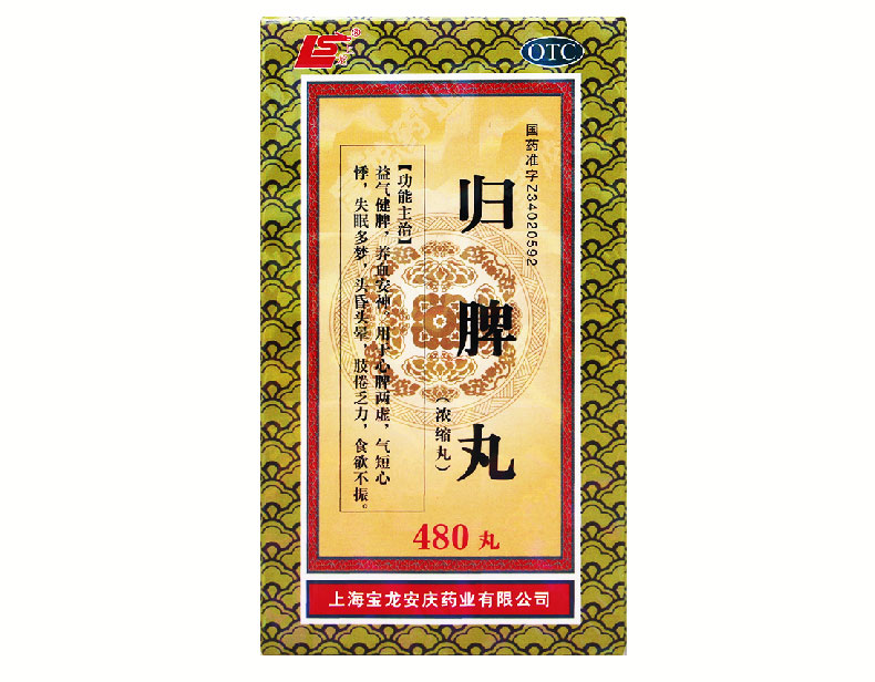【上龙】归脾丸(浓缩丸)0.375g*480丸/盒