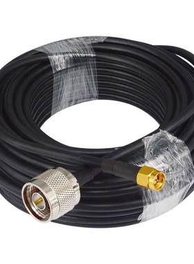 N公头转SMA公头N母头转接线N-J转SMA-J室外基站lora全向定向天线延长馈线 超低损耗LMR240室外防水天线延长线