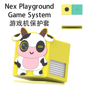 适用Nex Playground Game System游戏机硅胶保护套可爱卡通奶牛壳