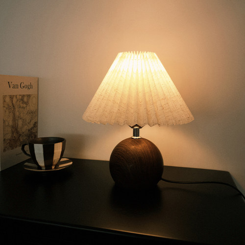 三棵松中古风亚麻材质氛围台灯