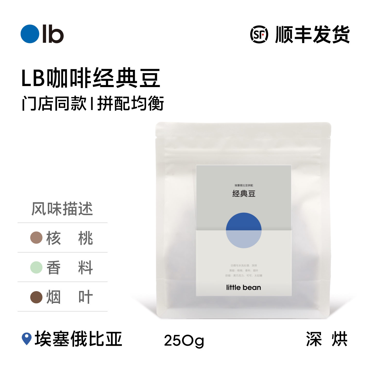 LB咖啡经典豆埃塞俄比亚拼配图片