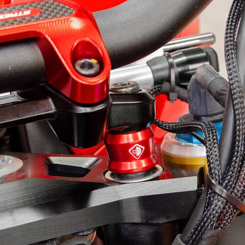 DUCABIKE 杜卡迪DUsCATI街霸V4用车把上升2厘米套件 红色把立垫片