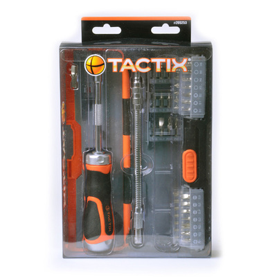 拓为(Tactix) m205253 43件套 螺丝刀套装棘轮螺丝刀梅花螺丝刀