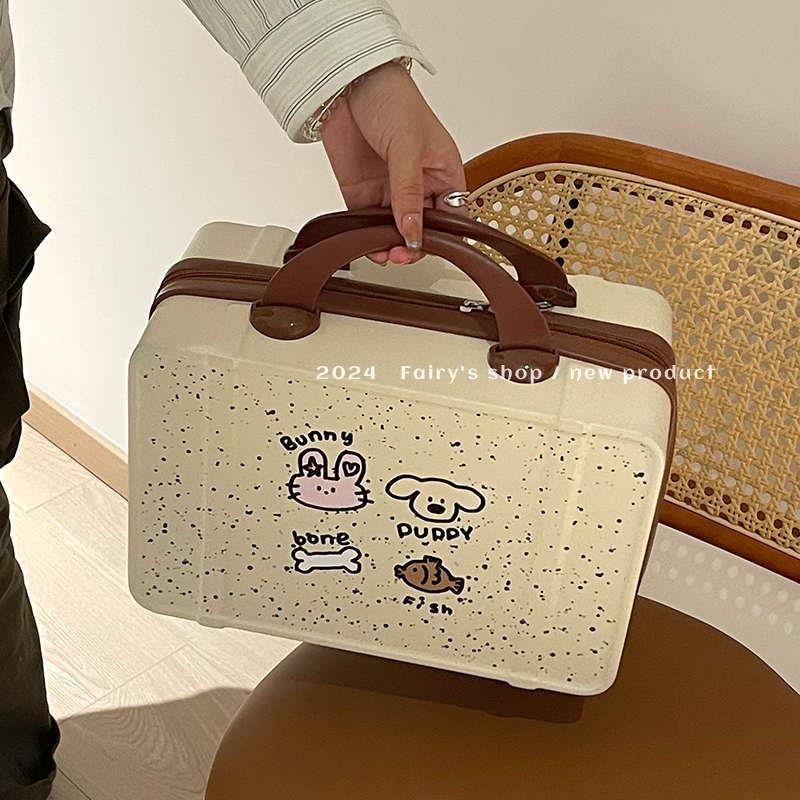 可爱迷你行李箱便携手提小型收纳包大容量口红化妆品包旅行洗漱包